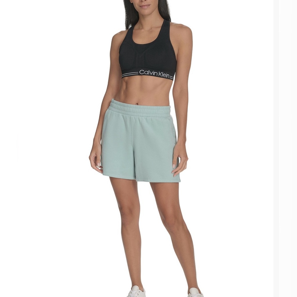 Calvin Klein NWOT Women's Smocked Waistband Midi Shorts XS